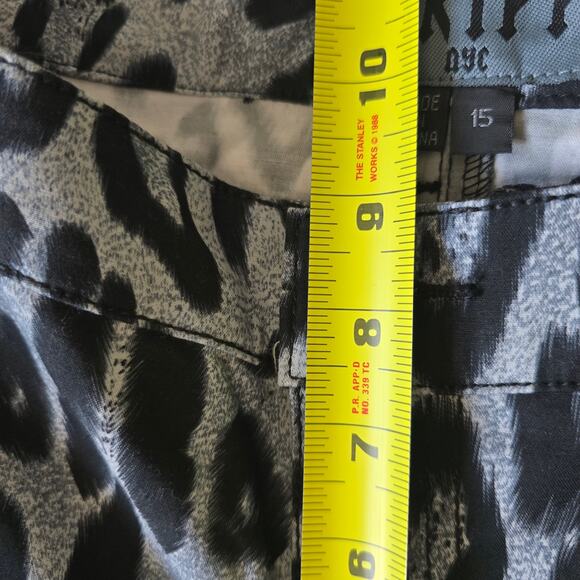 Tripp NYC Womens Leopard Skinny Stretch Pants Size 15/ 32 inch Y2K Emo Grunge - Picture 9 of 10